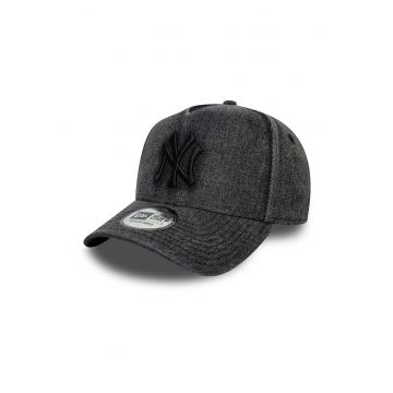 Sapca din denim cu capsa pe partea din spate 9Forty NY Yankees - Negru stins