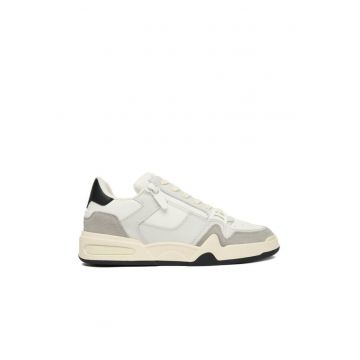 Tenisi barbati  piele naturala - alb - RU50014/001