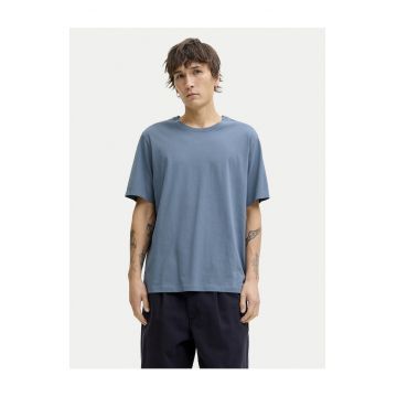 Tricou barbati  din bumbac organic - albastru