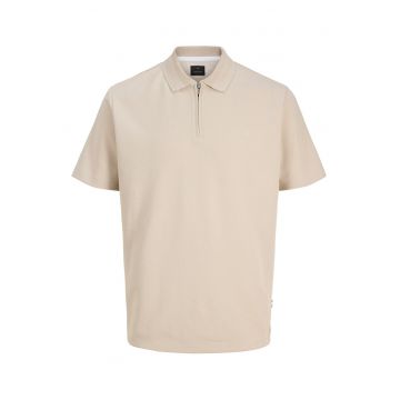Tricou Barbati - Jack Jones - 42% poliester reciclat - 41% bumbac organic - 17% eladwqfwqstomultiester - Bej - Bej