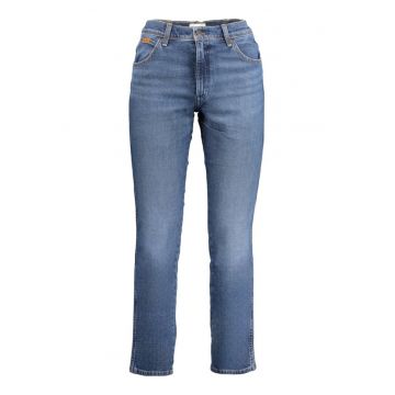 Blugi barbati Larston - cu talie medie si croiala Slim fit - Albastru inchis - Albastru