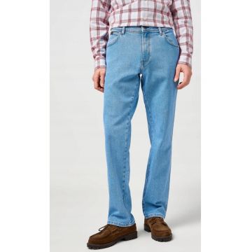 Blugi barbati -  TEXAS Skyline Splash - talie medie - albastru - bumbac