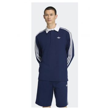 Bluza polo din bumbac Adicolor 3-Stripes Rugby Polo -