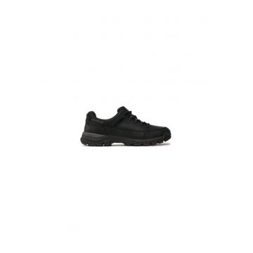 Bocanci trekking barbati  304444562 - Piele naturala - Negru - Negru