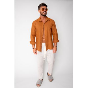 Camasa din 100% In Brown 16903