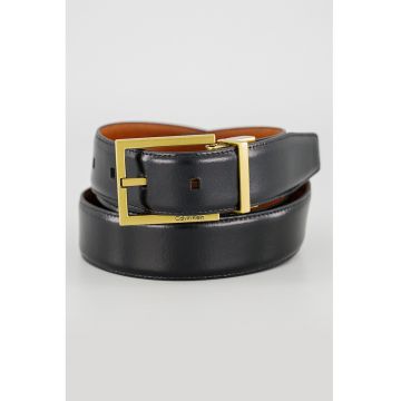 Curea uni reversibila de piele - Negru/Maro