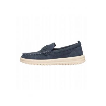 Mocasini Barbati Piele Intoarsa - Wally NXT Loafer - Albastru - Albastru