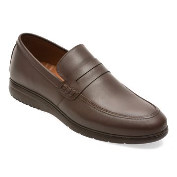 Mocasini BITE THE BULLET maro, RM121, din piele naturala