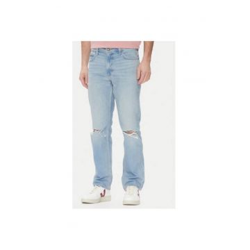 Pantaloni barbati  112363966 - Bumbac - Albastru - Albastru