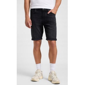 Pantaloni scurti  5 POCKET SHORT - denim - negru - bumbac - fermoar -
