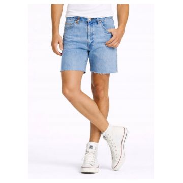 Pantaloni scurti barbati  13MWZ - albastru deschis - bumbac - fara elasticitate - talie medie