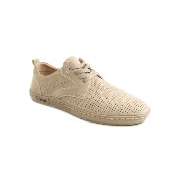 Pantofi barbati vara piele naturala 85DT80010A 03 2 - Bej