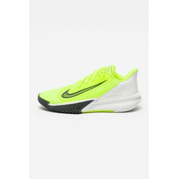 Pantofi din material textil pentru baschet Precision 7 - Negru/Verde neon