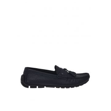 Pantofi loafer din piele cu canafi Tumble - Albastru