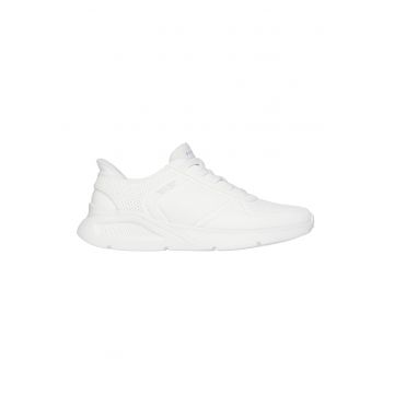 Pantofi sport din piele ecologica Uno Lite - Alb