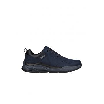 Pantofi sport impermeabili de piele cu insertii de piele ecologica Bengao-Hombre - Negru/Bleumarin