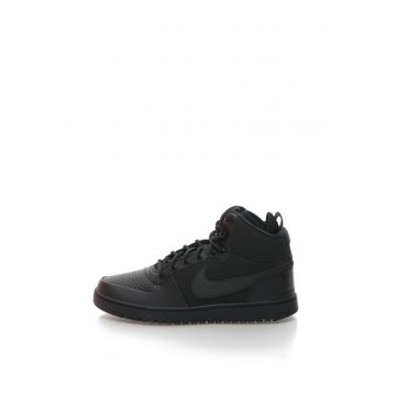 Pantofi sport mid-high de piele Court Borough - Negru - Negru