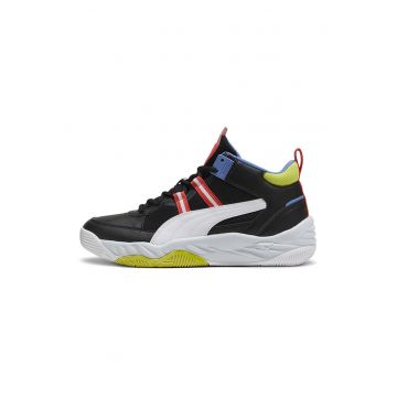 Pantofi sport mid-high Reboud Future NextGen - Alb/Negru/Rosu vermillion