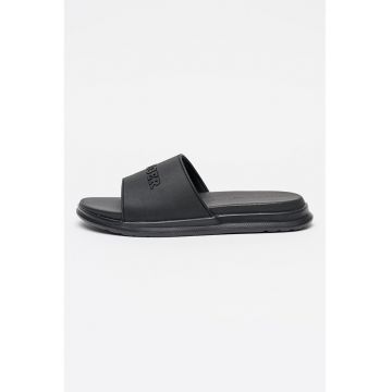 Papuci cu logo Dual Density - Negru