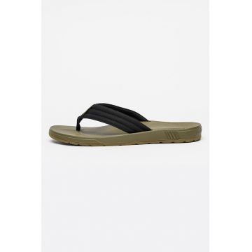 Papuci flip-flop cu logo - Negru