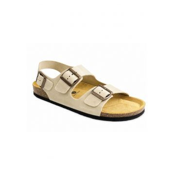 Sandale barbati piele naturala 175113 - Bej