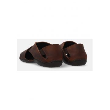 Sandale din piele nubuc -