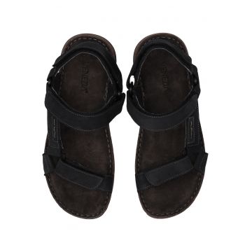 Sandale velcro din nabuc
