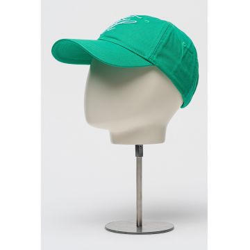 Sapca baseball de bumbac organic Script - Verde irlandez