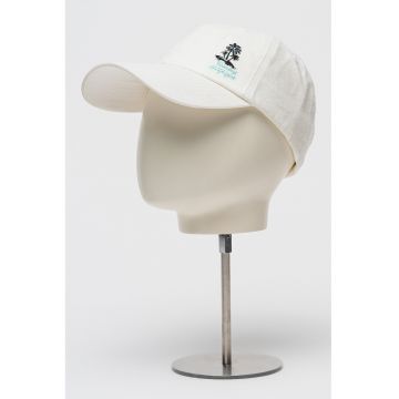 Sapca baseball de in cu logo brodat - Alb