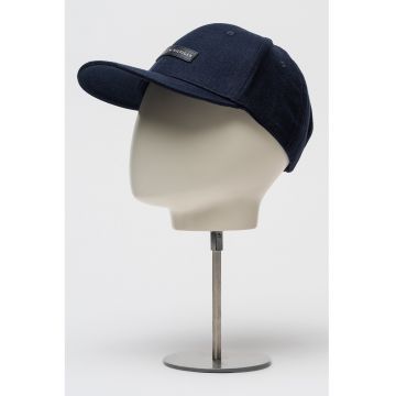 Sapca de bumbac cu logo Foundation - Bleumarin