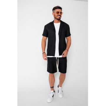 Set Camasa si Pantalon scurt Black 21139 - Negru