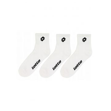 Set Sosete Unisex -  1.40.00002-2-2 - Compozitie: 65% Bumbac - 32% Poliester - 3% Elastan - Medie - Peste Finisate Cu Mansete - Tesatura Moale Si Durabila Din Bumbac - Alb - Alb