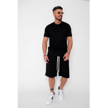 Set tricou si pantalon scurt Black 21598 - Negru