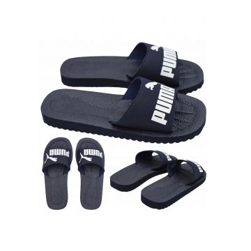 Slapi Sport Barbati -  Purecat - Material: 100% Spuma Eva - Albastru inchis