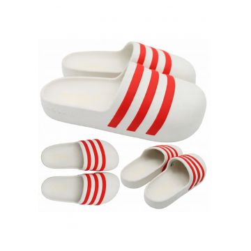 Slapi Unisex/Lifestyle -  Adifom Adilette Ig5095 - Superior Madwqfterial Sintetic - De Talpa: Material De Tip De Inchidere: Alb/Rosu - Alb