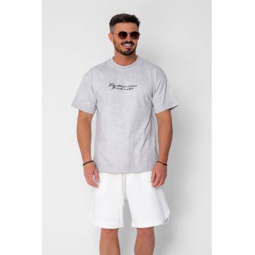 Tricou Venture Oversized imprimat Grey 21567 - Gri