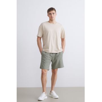 Bermude cu talie ajustabila - Kaki deschis