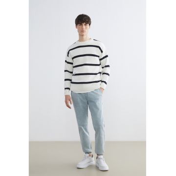 Bluza regular fit cu buzunare - Albastru deschis