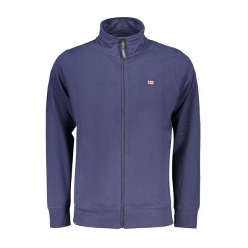 Bluza subtire barbati - fara gluga cu fermoar - Bleumarin inchis -