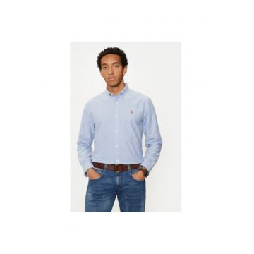 Camasa barbati -  304796777 - Bumbac - Albastru - Albastru