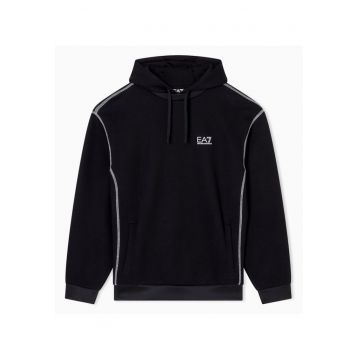 Hanorac barbati  NATURAL VENTUS7 M HOODIE RN STITCHING - Bumbac - Negru -