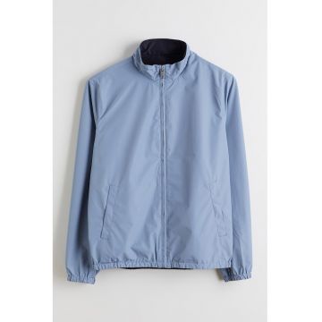 Jacheta reversibila cu buzunare laterale - Albastru deschis/Bleumarin