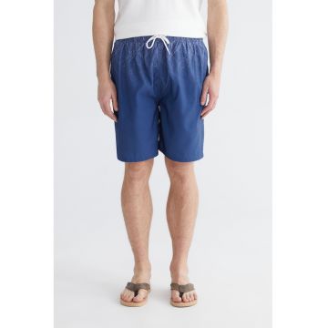 Pantaloni scurti de baie cu snur de ajustare - Albastru indigo