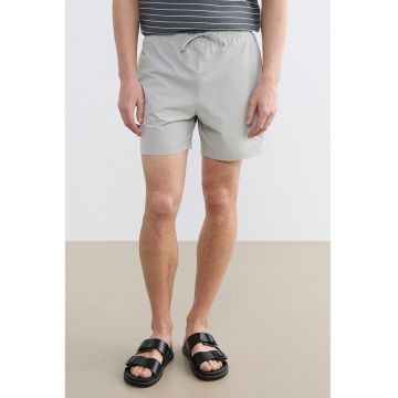 Pantaloni scurti de baie cu snur - Gri deschis