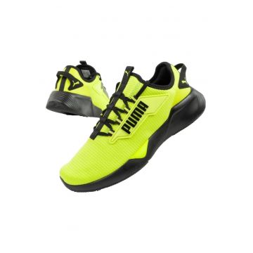 Pantofi Sport Barbati -  376676 51 - Superiori Din Material Sintetic - Amortizare Cu Spuma Eva - Talpa Din Cauciuc Aderenta - Model Cu Sireturi - 43 - Verde / Negru