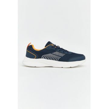 Pantofi sport cu insertii de plasa - Bleumarin