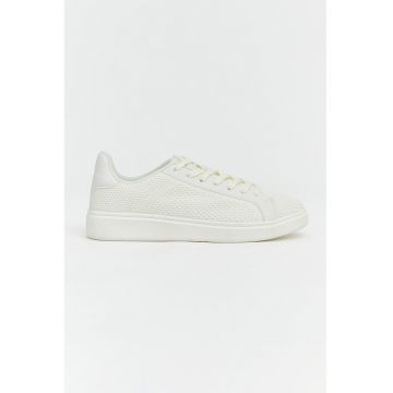 Pantofi sport uni de plasa - Alb murdar