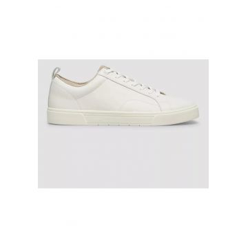 Sneakers barbati - casual din piele naturala - Alb