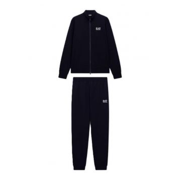 Trening barbati  TRAIN CORE ID M T-SUIT T-TOP FZ CH COFT CC - Bumbac - Negru -