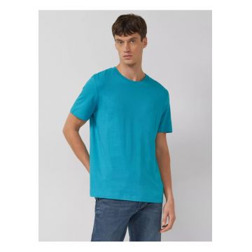 Tricou barbati din bumbac - Regular fit - Turcoaz